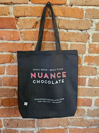 Nuance Black Canvas Shopping Bag
