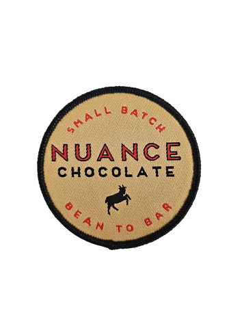 Nuance Chocolate Logo Patch – Iron-On or Sew-On